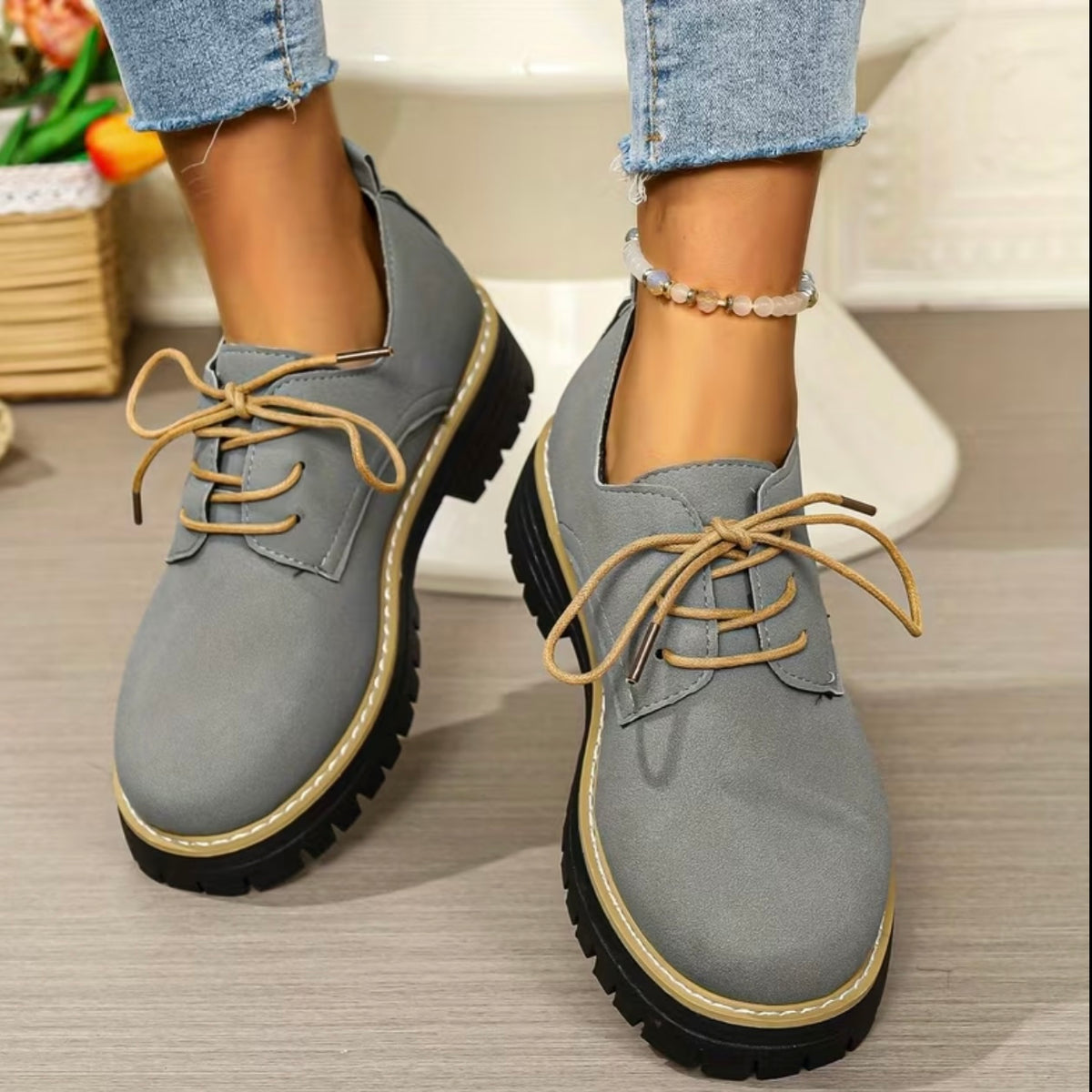 The Harper Chunky Oxford Shoes