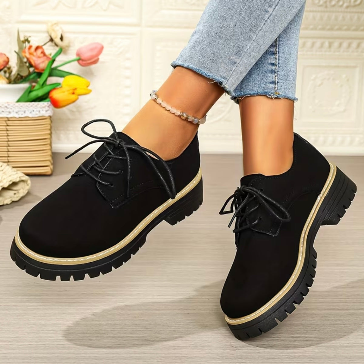 The Harper Chunky Oxford Shoes
